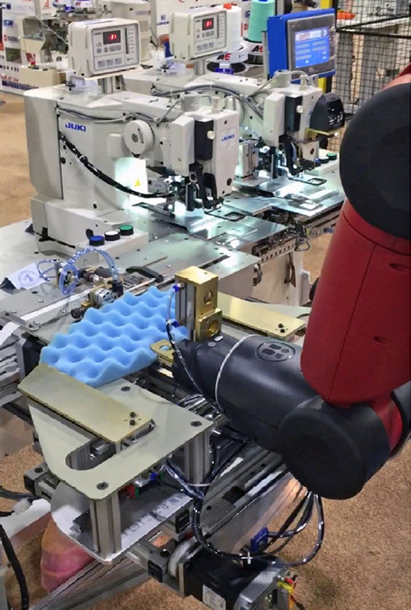 Baxter協作機器人集成至縫紉系統 童程童美