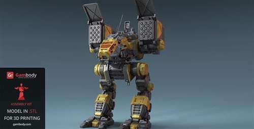 資深游戲迷用3D打印制作出機甲戰(zhàn)士角色模型