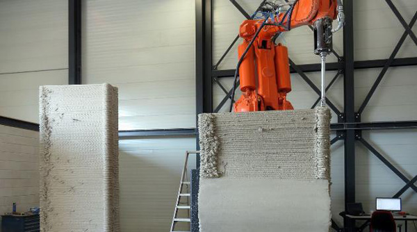 荷蘭企業成功3D打印堅固水泥框架結構