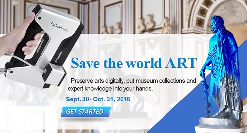 Shining 3D首推“3D掃描世界藝術品”項目