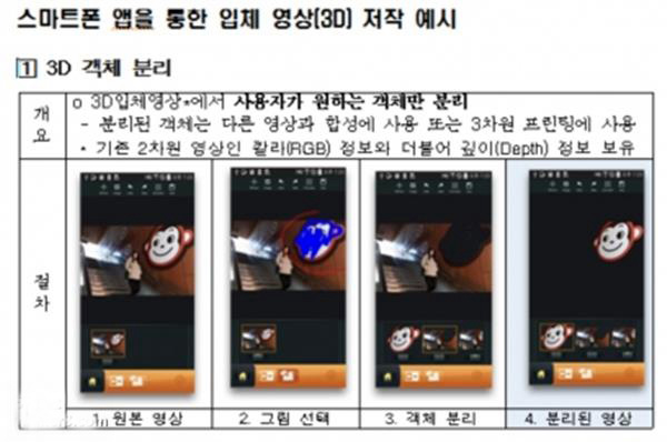 韓國宣布為智能手機提供價格合理的3D視頻捕捉技術