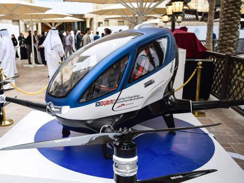 億航載客無人機將在迪拜投入運營 載1人飛50公里