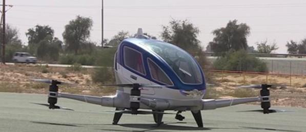 迪拜飛行出租車試運行：八個螺旋槳 時速100