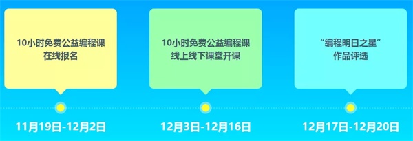 2018全球編程1小時活動大幕將啟，童程童美10小時免費編程課重磅推出！